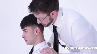 Mature Priest Barebacks Twink in Missionary