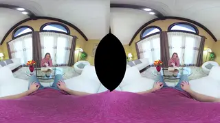 Blonde Bombshell Services Cock in Immersive VR Blowjob