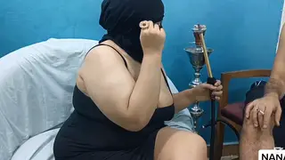 Busty Arab MILF Seduces Daughter's Husband While Wife Away
