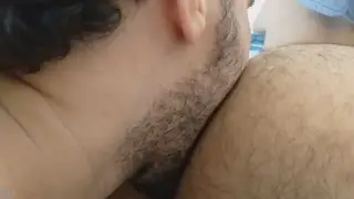 Couple Shares Massage Before Rimming and Oral Finish