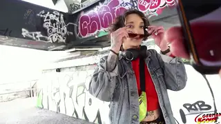 Skinny Tattooed Model Tries Anal in Rough Casting Session