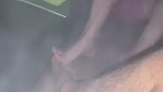 European Hunk Sucks Straight Married Guy in Sauna