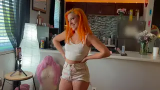 Redhead Student Performs Deep Blowjob During Casting Session