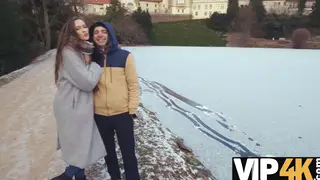 Brunette Latina Shared in Outdoor Cuckold Threesome