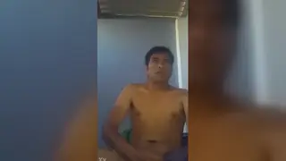 Mature Latino Bricklayer Releases a Heavy Cumshot