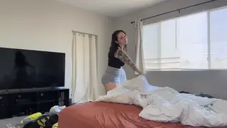 Tattooed Stepmom Teases Stepson with Sex Toys