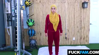 Hijab-Clad Teen Learns Pleasure During Private Pilates Session