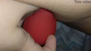 Solo Woman Rides a Suction Vibrator to Orgasm