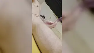 Hairy European Stud Strokes Thick Cock to Climax