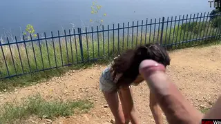 Beach Flashing Sparks Spontaneous Oral Delight