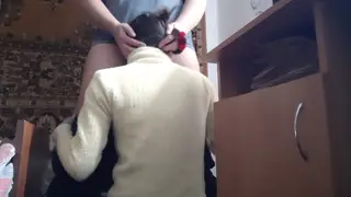 Petite Lesbians Share Deep Oral Pleasure and Spanking
