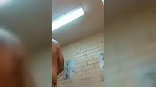 Muscular Black Inmate Strokes His BBC in Prison Cell