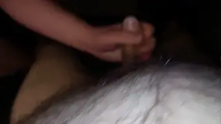 Hairy European Bear Gets a Slow Handjob to Cumshot