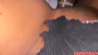 Ebony Amateur Enjoys a Long Cock at Home