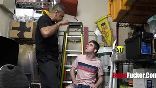 Latino Thief Takes Rough Interracial Bareback