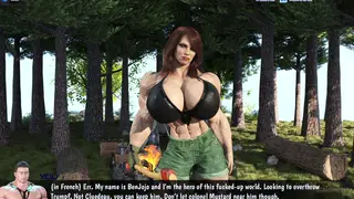 Muscular Woman Explores First-Time Passion with Intense Lover
