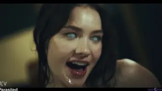 Lesbian Teens Explore Alien Possession Roleplay in Lingerie