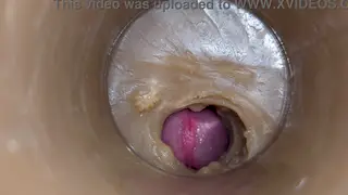 European Solo Ends With Deep Creampie And Swallow