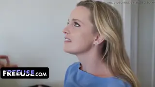 Blonde and Brunette Teens Share Deepthroat and Anal