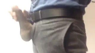 Indian Office Worker Finishes Solo Session at Work