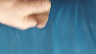 Solo Performer Strokes to Cumshot on Gym Mat in Public Space