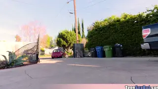 Driving Lesson Turns Rough With Deepthroat Action