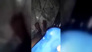 Guy Jerks Off in Swim Trunks Until He Cums