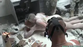 Military Trio in Uniform Share Oral in Threesome