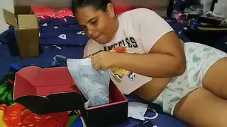 Curvy Latina Enjoys a Toy in a Group Setting