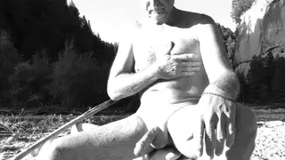 Hairy Bears Compile Outdoor Cumshots on the Beach