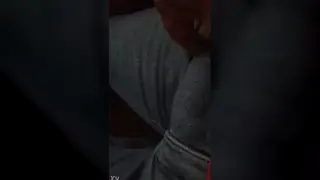Mature Bear Reveals Hard Cock on Moving Bus