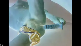Solo Guy Stretches His Hole with a Dildo