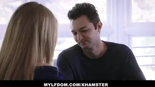 Blonde MILF Dominates Cuckold Husband With Piss Play