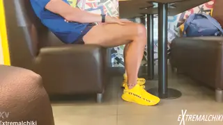 Twink Exposes Himself Outdoors for Public View