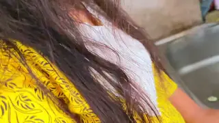 Indian MILF Bent Over the Kitchen Counter