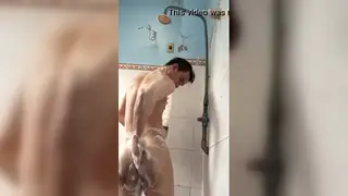 Asian Guy Gets Wet in Shower Encounter