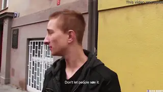 Fit European Hunk Gets Spanked and Rimmed Outdoors