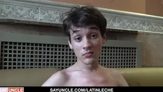 Latino Twink Takes Bareback Pounding From Daddy