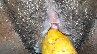 Hairy Indian Wife Pleasures Herself in Bathroom