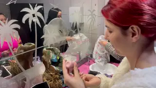 Latina Waitress Takes Anal Outdoors at Club