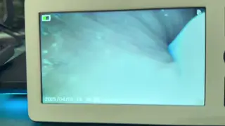 Petite Women Try Endoscope Play in the Bathroom