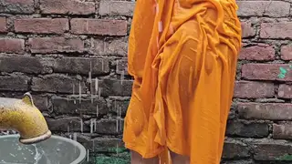 Indian Teen Couple Fucks in Rainy Bathroom