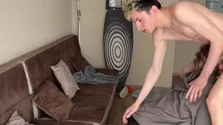 Femboy Takes BBC Facial and Swallows at Desk
