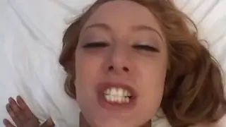 Petite Redhead Endures Rough Anal and Facial