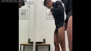 Latino and Black Partners Meet in a Shower After the Gym