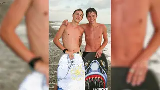 European Teens Explore Each Other on Sandy Shore