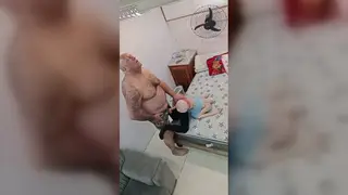 Mature Hairy Bear Barebacks Chubby Partner to Cumshot