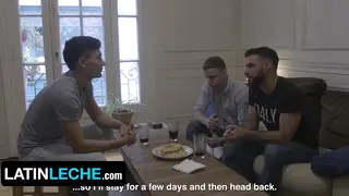 Latino Hunk Takes Bareback Creampie While Boyfriend Watches POV