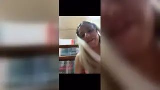 Busty Asian Teen Stretches Her Ass With Toys in a Library