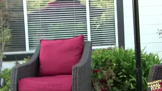 Brunette Switches Toy for Deep Oral Then Rides Hard